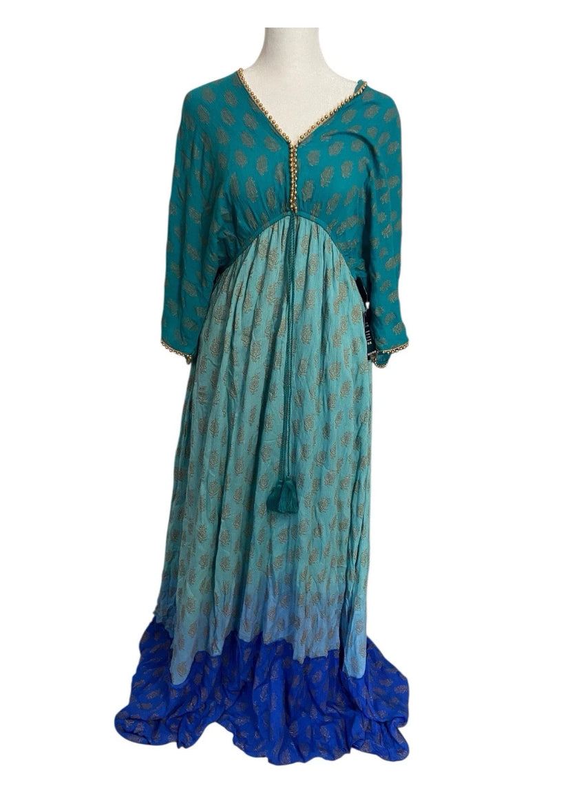 Boston proper Muse Beaded Ombré Knit Maxi Dress