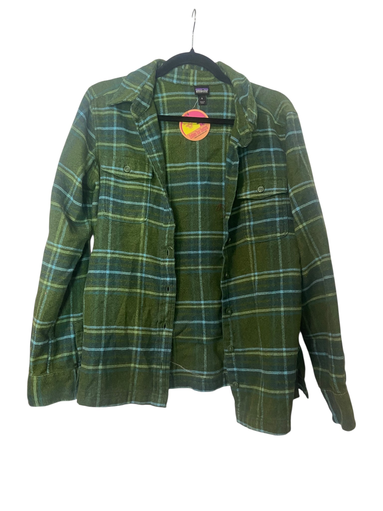 Patagonia Terrapin Sunflower Flannel- Mens Medium