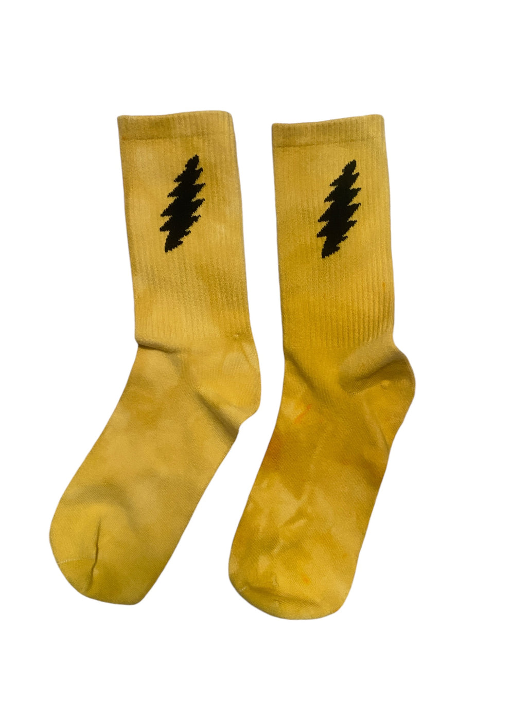 Marigold Bolt Crew Socks