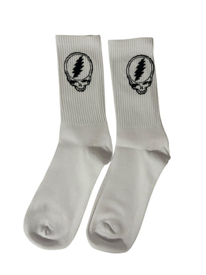 White SYF Crew Socks