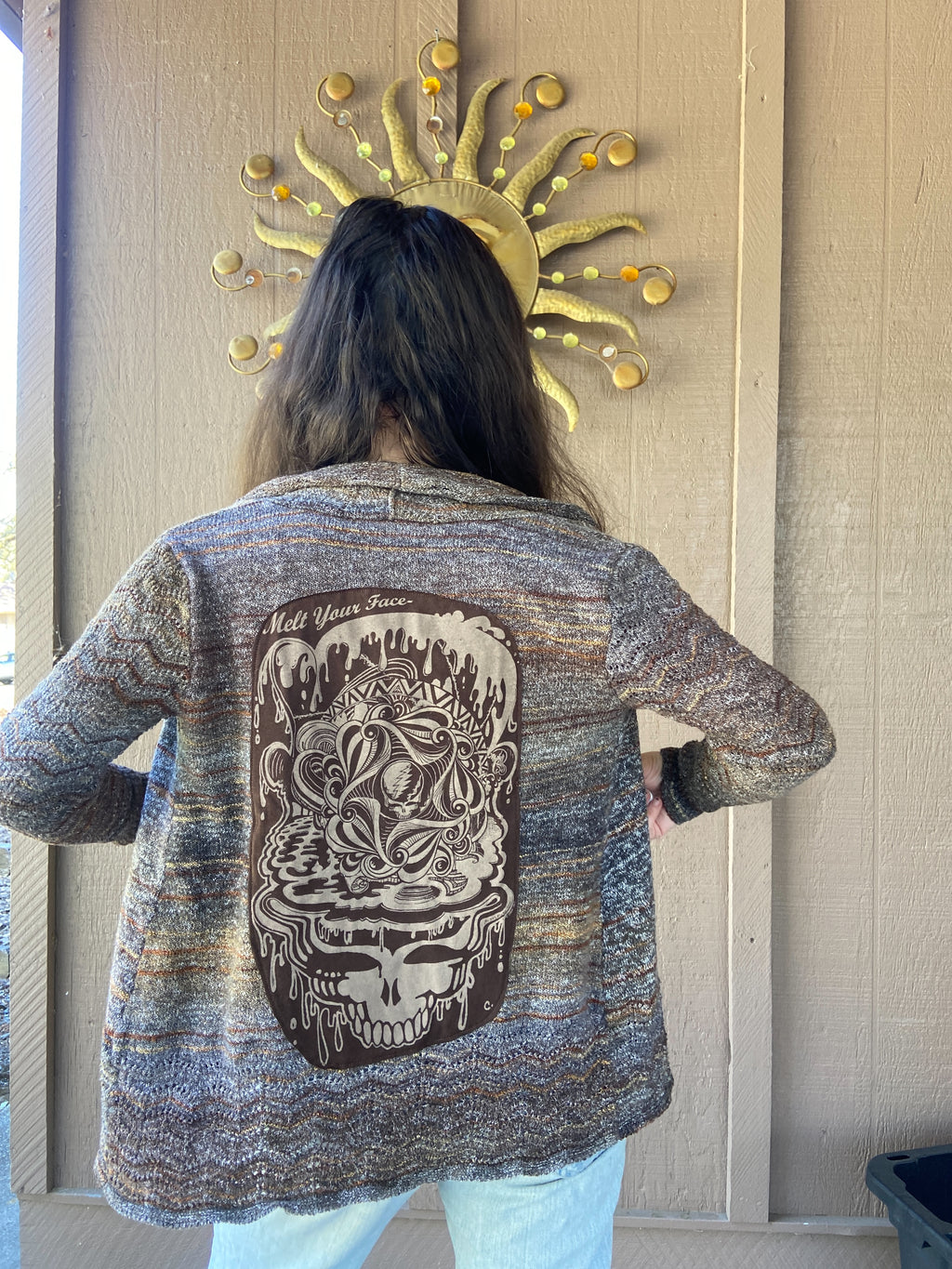 Melt Your Face Sweater- Womens Petite Small