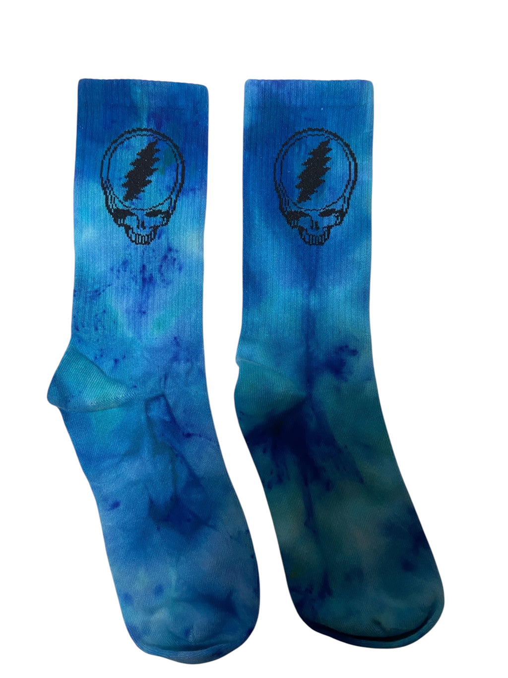 Electric Blue Stealie Crew Socks