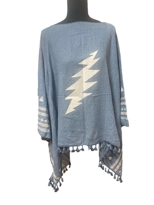 Powder Blue Poncho